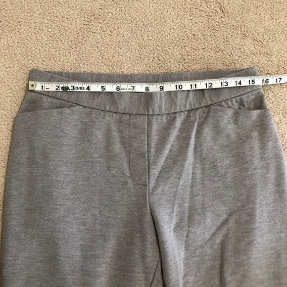 J. Jill Ponte Knit Slim Leg Ankle Pants Heather Gray MP - Picture 10 of 13